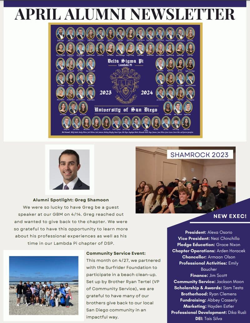 April 2024 Alumni Newsletter